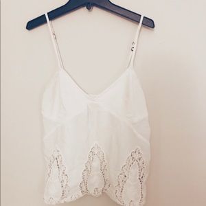 White Lace Tank Top